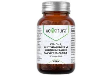 VENATURA VM+DHA MULTIVITAMIN VE MULTIMINERAL ICEREN TAKVIYE EDICI GIDA 60 kapsül İlaç Görseli