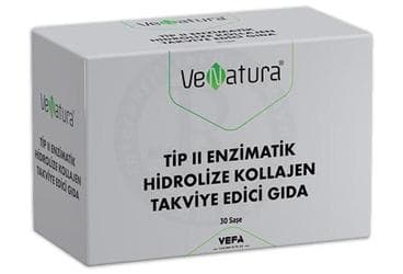 VENATURA TIP II ENZIMATIK HIDROLIZE KOLLAJEN ICEREN TAKVIYE EDICI GIDA 30 saşe İlaç Görseli