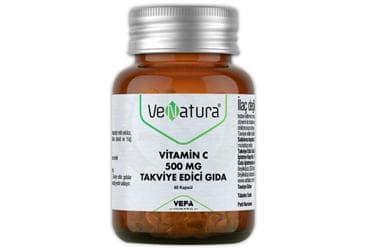 VENATURA VITAMIN C TAKVIYE EDICI GIDA 500 mg 60 kapsül İlaç Görseli