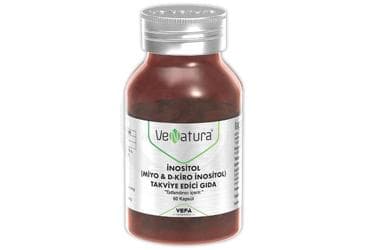 VENATURA INOSITOL (MIYO & D-KIRO INOSITOL) ICEREN TAKVIYE EDICI GIDA 60 kapsül İlaç Görseli