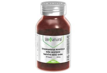 VENATURA STANDARDIZE RODIOLA KOK EKSTRESI TAKVIYE EDICI GIDA 250 mg 60 kapsül İlaç Görseli