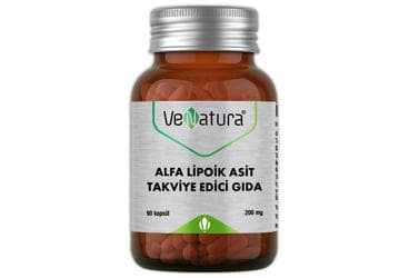 VENATURA ALFA LIPOIK ASIT TAKVIYE EDICI GIDA 200 mg 90 kapsül İlaç Görseli