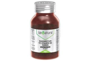 VENATURA MAGNEZYUM VE VITAMIN B6 ICEREN TAKVIYE EDICI GIDA 60 tablet İlaç Görseli