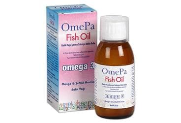 OMEPA FISH OIL MANGO SEFTALI AROMALI SURUP 150 ml şişe İlaç Görseli