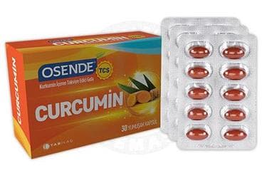 OSENDE TCS CURCUMIN KURKUMIN ICEREN TAKVIYE EDICI GIDA 30 kapsül İlaç Görseli