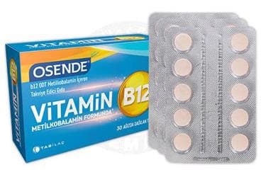 OSENDE VITAMIN B12 TABLET 30 tablet İlaç Görseli
