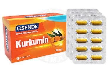 OSENDE KURKUMIN ICEREN TAKVIYE EDICI GIDA 30 kapsül İlaç Görseli