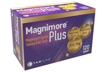 MAGNIMORE PLUS MAGNEZYUM ICEREN TAKVIYE EDICI GIDA 120 tablet İlaç Görseli