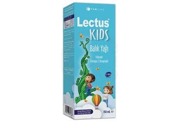 LECTUS KIDS BALIK YAGI KARISIK MEYVE AROMALI SIVI TAKVIYE EDICI GIDA 150 ml şişe İlaç Görseli