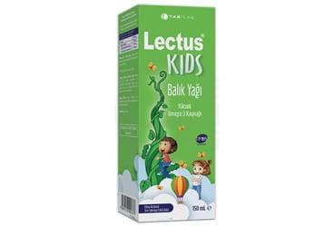 LECTUS KIDS BALIK YAGI ELMA AROMALI SIVI TAKVIYE EDICI GIDA 150 ml şişe İlaç Görseli
