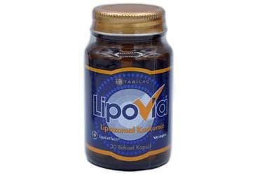 LIPOVIA LIPOZOMAL KURKUMIN ICEREN TAKVIYE EDICI GIDA 30 kapsül İlaç Görseli