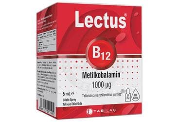 LECTUS B12 METILKOBALAMIN SPREY TAKVIYE EDICI GIDA 5 ml İlaç Görseli