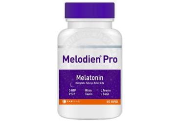 MELODIEN PRO MELATONIN KOMPLEKS TAKVIYE EDICI GIDA 60 kapsül İlaç Görseli