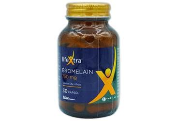 LIFEXTRA BROMELAIN TAKVIYE EDICI GIDA 30 kapsül İlaç Görseli