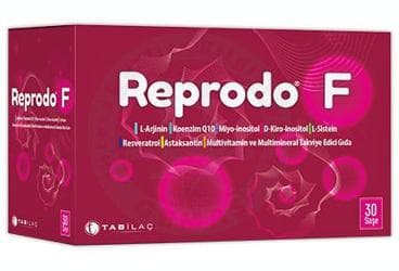 REPRODO F MULTIVITAMIN ICEREN TAKVIYE EDICI GIDA SASE 30 saşe İlaç Görseli
