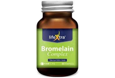 LIFEXTRA BROMELAIN COMPLEX TAKVIYE EDICI GIDA 30 kapsül İlaç Görseli