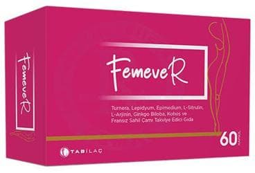 FEMEVER TAKVIYE EDICI GIDA KAPSUL 60 kapsül İlaç Görseli