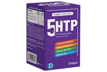 TABVITAMINS 5-HTP ICEREN TAKVIYE EDICI GIDA KAPSUL 30 kapsül İlaç Görseli