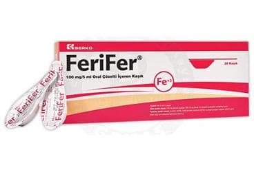 FERIFER 100 MG/5 ML ORAL COZELTI ICEREN 28 KASIK İlaç Görseli