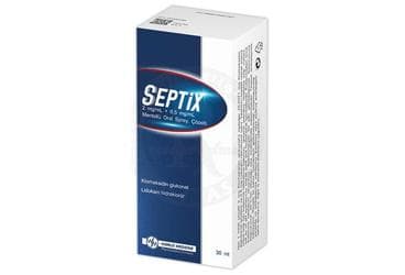SEPTIX 2 MG/ML + 0,5 MG/ML MENTOLLU ORAL SPREY, COZELTI (30 ML) İlaç Görseli