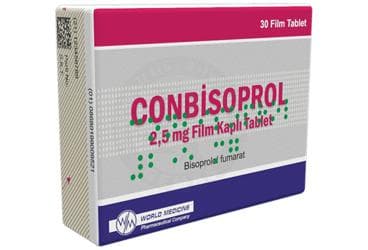 CONBİSOPROL 2,5 MG FİLM KAPLI TABLET (30 TABLET) İlaç Görseli