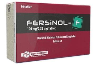 FERSINOL-F 100 MG/0,35 MG TABLET İlaç Görseli
