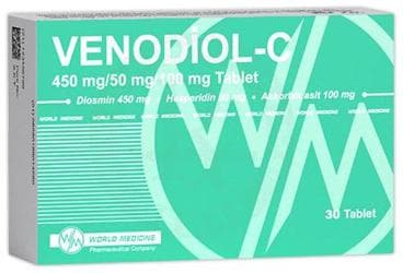 VENODIOL-C 450 MG/50 MG/100 MG TABLET (30 TABLET) İlaç Görseli