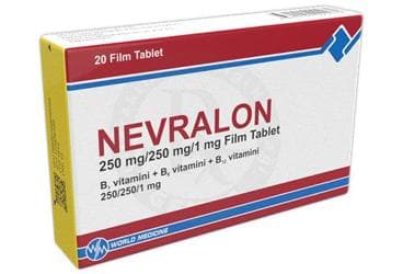 NEVRALON 250 MG / 250 MG / 1 MG FILM TABLET (20 TABLET) İlaç Görseli