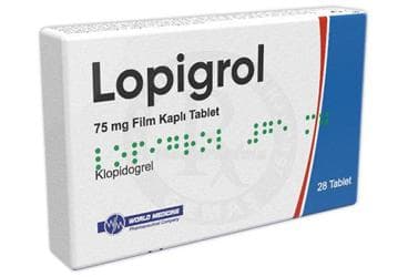 LOPIGROL 75 MG FILM KAPLI TABLET (28 TABLET) İlaç Görseli