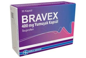 BRAVEX 400 MG YUMUSAK KAPSUL (30 KAPSUL) İlaç Görseli