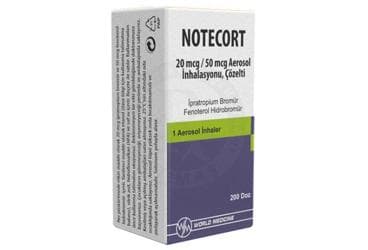 NOTECORT 20 MCG/50 MCG AEROSOL INHALASYONU, COZELTI (1 ADET) İlaç Görseli