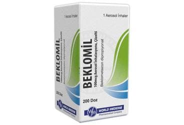 BEKLOMIL 100 MCG AEROSOL INHALASYONU, COZELTI (200 DOZ) İlaç Görseli