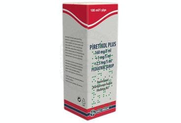 PIRETIKOL PLUS 160 MG/5 ML+1 MG/5 ML+2,5 MG/5 ML PEDIATRIK SURUP (100 ML-1 SISE) İlaç Görseli