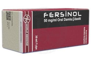 FERSINOL 50 MG/ML ORAL DAMLA, COZELTI (30 ML) İlaç Görseli