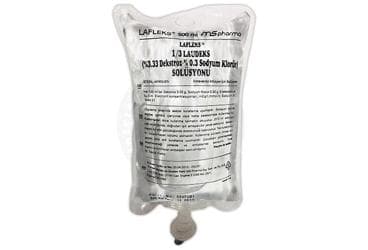 LAFLEKS 1/3 LAUDEKS (%3,33 DEKSTROZ-%0,3 SODYUM KLORUR) SOLUSYONU 500 ML (SETLI) İlaç Görseli