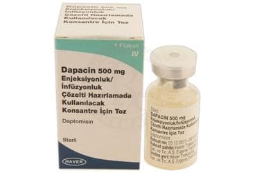 DAPACIN 500 MG ENJEKSIYONLUK/INFUZYONLUK COZELTI HAZIRLAMADA KULLANILACAK KONSANTRE ICIN TOZ İlaç Görseli