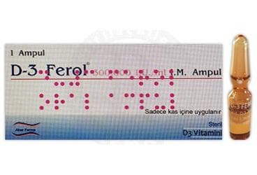 D-3 FEROL IM/ORAL AMPUL İlaç Görseli