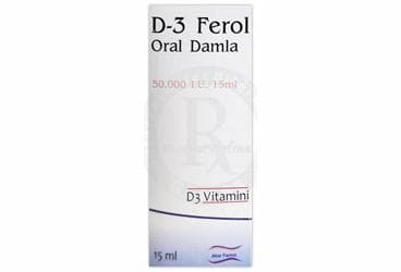 D-3 FEROL ORAL DAMLA (15 ML) İlaç Görseli