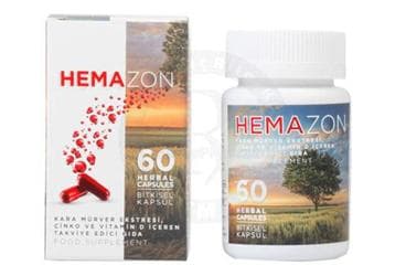 HEMAZON TAKVIYE EDICI GIDA KAPSUL 60 kapsül İlaç Görseli