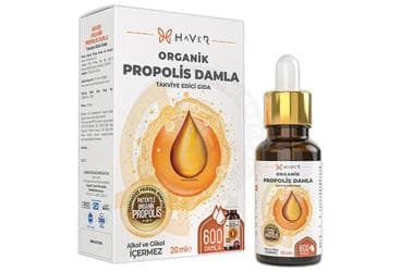 HAVER ORGANIK PROPOLIS DAMLA TAKVIYE EDICI GIDA 20 ml şişe İlaç Görseli