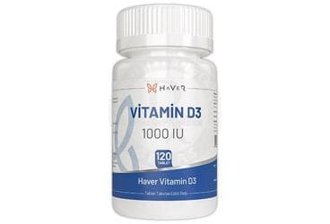 HAVER VITAMIN D3 TABLET 1000 IU 120 tablet İlaç Görseli