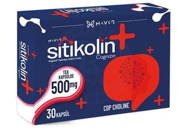 HAVER SITIKOLIN TAKVIYE EDICI GIDA KAPSUL 500 mg 30 kapsül İlaç Görseli