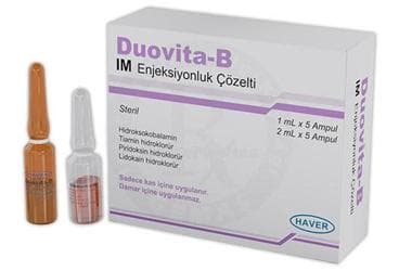 DUOVITA-B IM ENJEKSIYONLUK COZELTI İlaç Görseli