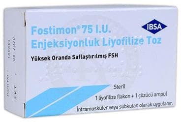 FOSTIMON 75 IU ENJEKSIYONLUK LIYOFILIZE TOZ (1 FLAKON) İlaç Görseli