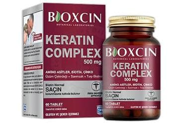 BIOXCIN KERATIN COMPLEX TAKVIYE EDICI GIDA 500 mg 60 tablet İlaç Görseli