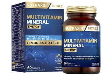 NUTRAXIN MULTIVITAMIN MINERAL ENERGY TAKVIYE EDICI GIDA TABLET 60 tablet İlaç Görseli