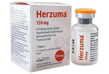 HERZUMA 150 MG I.V. INFUZYONLUK COZELTI HAZIRLAMADA KULLANILACAK KONSANTRE ICIN TOZ (1 FLAKON) İlaç Görseli