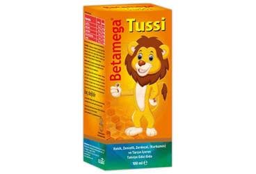 BETAMEGA TUSSI KEKIK, ZENCEFIL, ZERDECAL (KURKUMIN) VE TARCIN ICEREN TAKVIYE EDICI GIDA 100 ml şişe İlaç Görseli