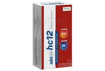 NBTLIFE HC12 HIDROKSIKOBOLAMIN (VITAMIN B12), PIRIDOKSAL-5-FOSFAT (VITAMIN B6) ICEREN SPREY/DAMLA 10 ml şişe İlaç Görseli