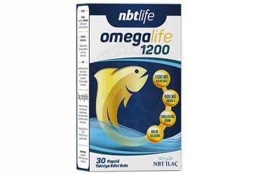 NBTLIFE OMEGALIFE 1200 BALIK YAGI ICEREN TAKVIYE EDICI GIDA 30 kapsül İlaç Görseli